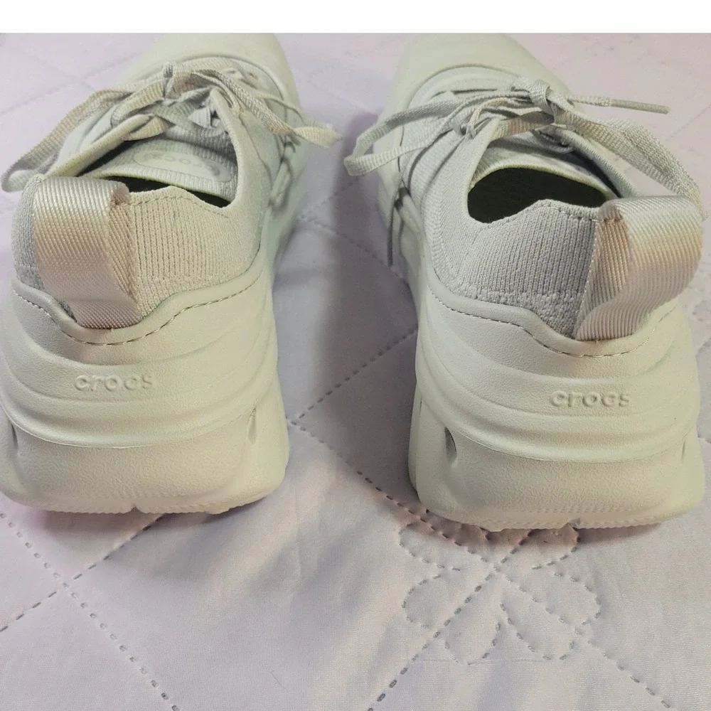 Crocs Echo Storm Tundra Light Grey Men 9 Women 11 Sneakers 210079-1NF